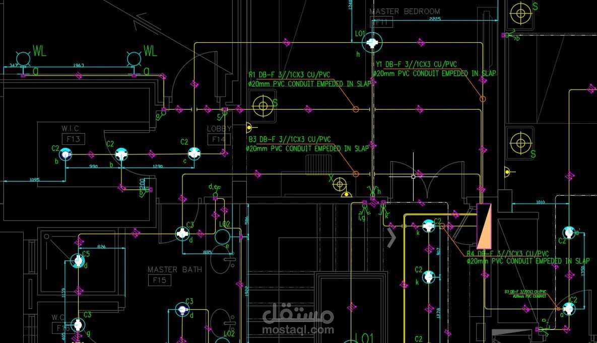 Electrical distribution using CAD