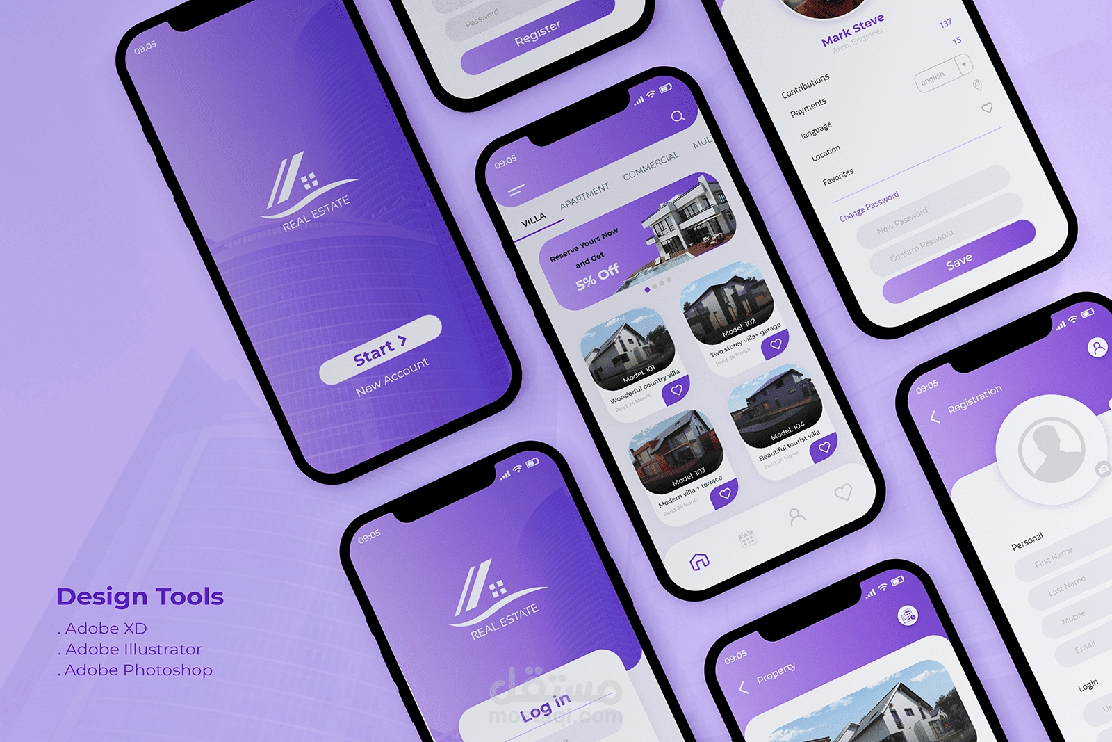Real Estate Mobile Application - UI/UX Design