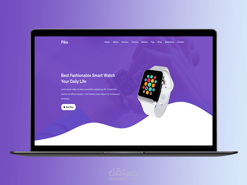 صفحة هبوط  Pika | Landing HTML Template