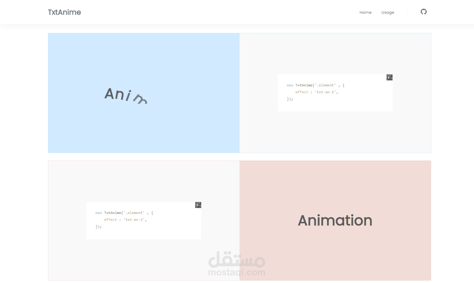 TxtAnime.js - JavaScript  text animation Library