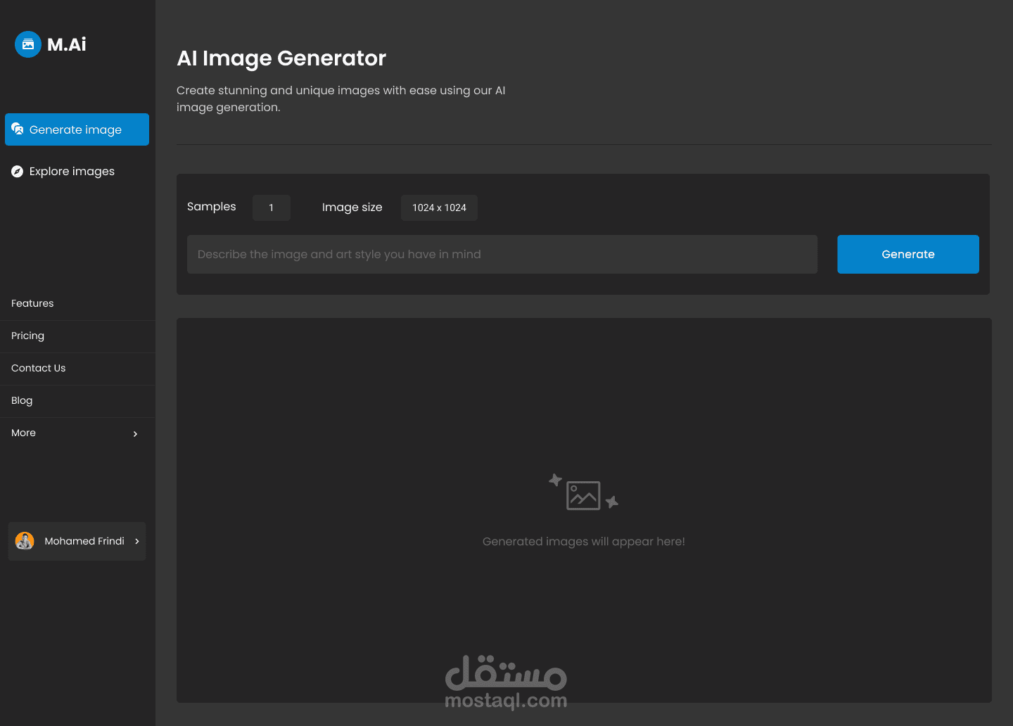 (Saas) M.Ai - Ai Image Generator