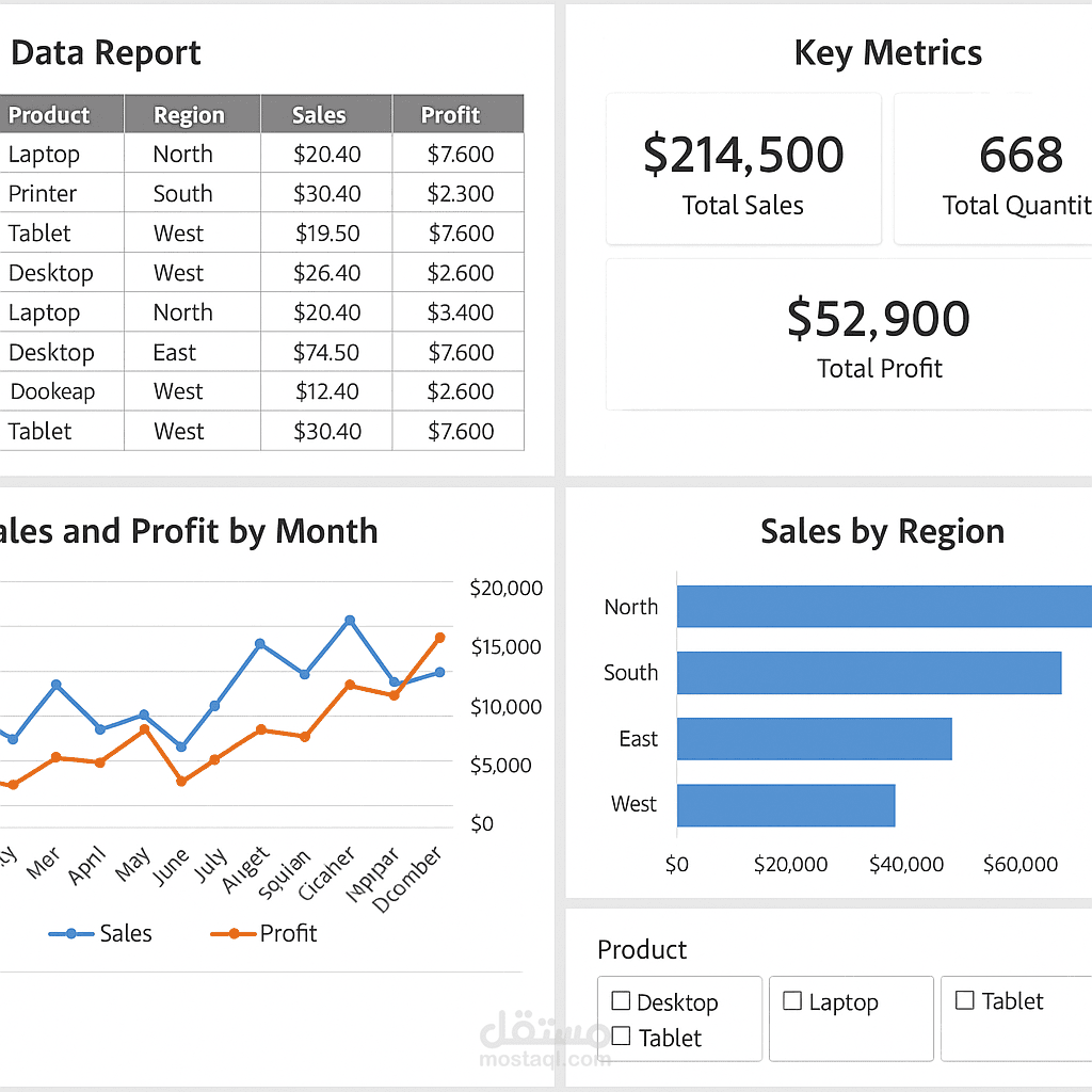إنشاء تقارير وتحليلات بيانات متقدمة باستخدام Excel و Power Query