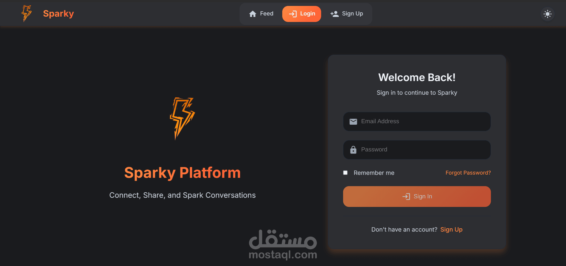 Sparky – Social Media Platform