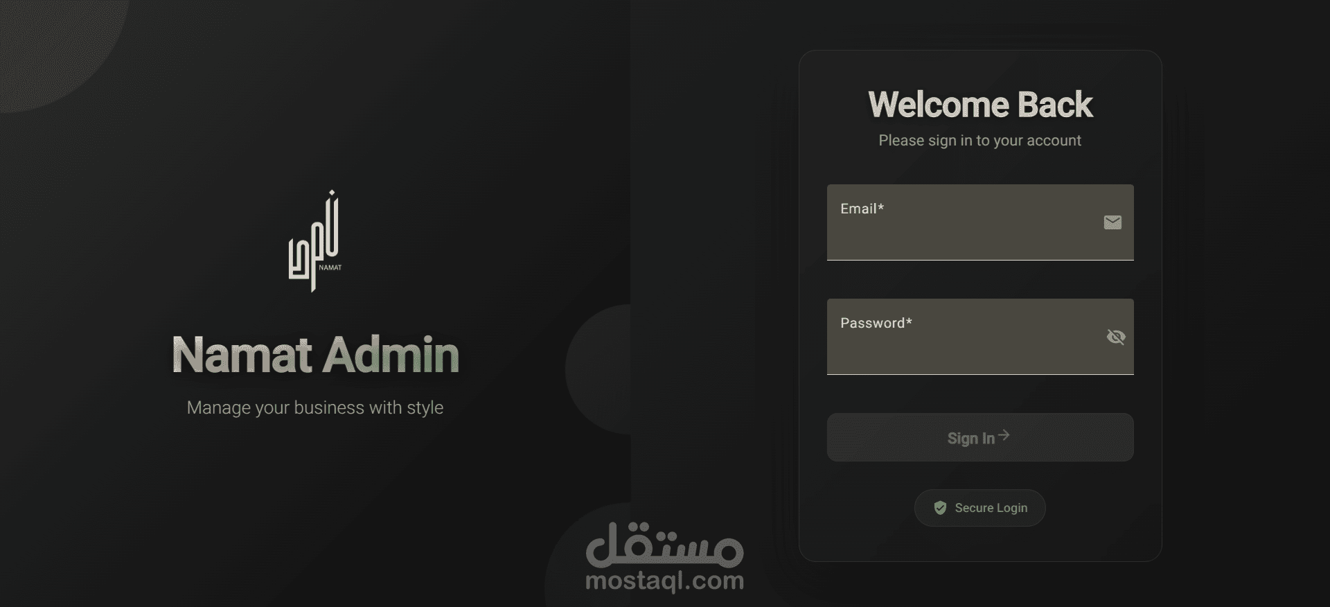 NAMAT CMS and Admin Dashboard