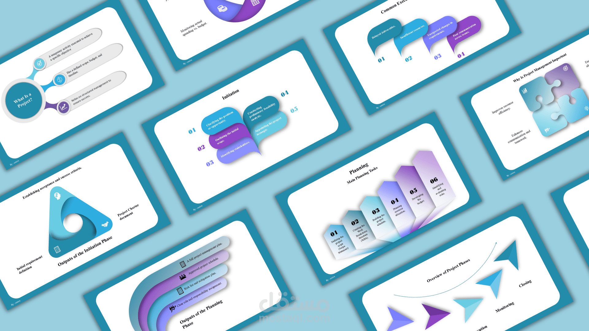 عرض باوربوينت إنفوجرافيك