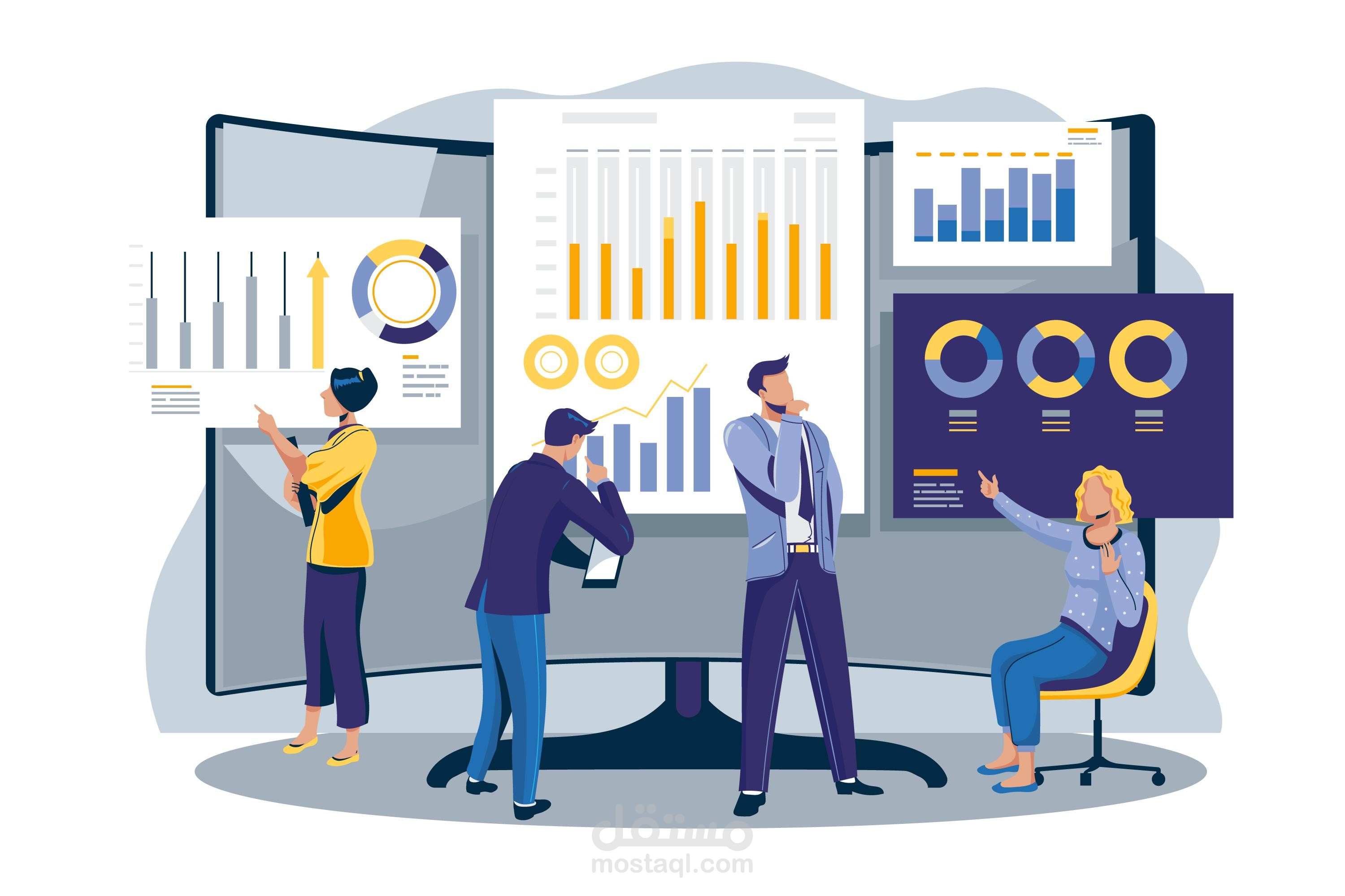 تصميم لوحة تحكم احترافية لموظفي شركتك باستخدام Excel وPower Query