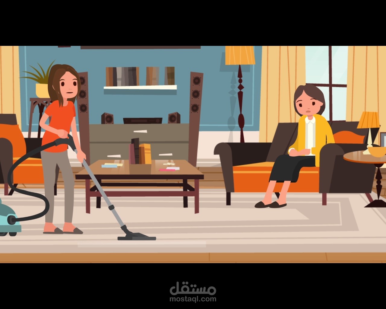 موشن جرافيك  السجاد  لسوق مناصر الشعبي بالاردن