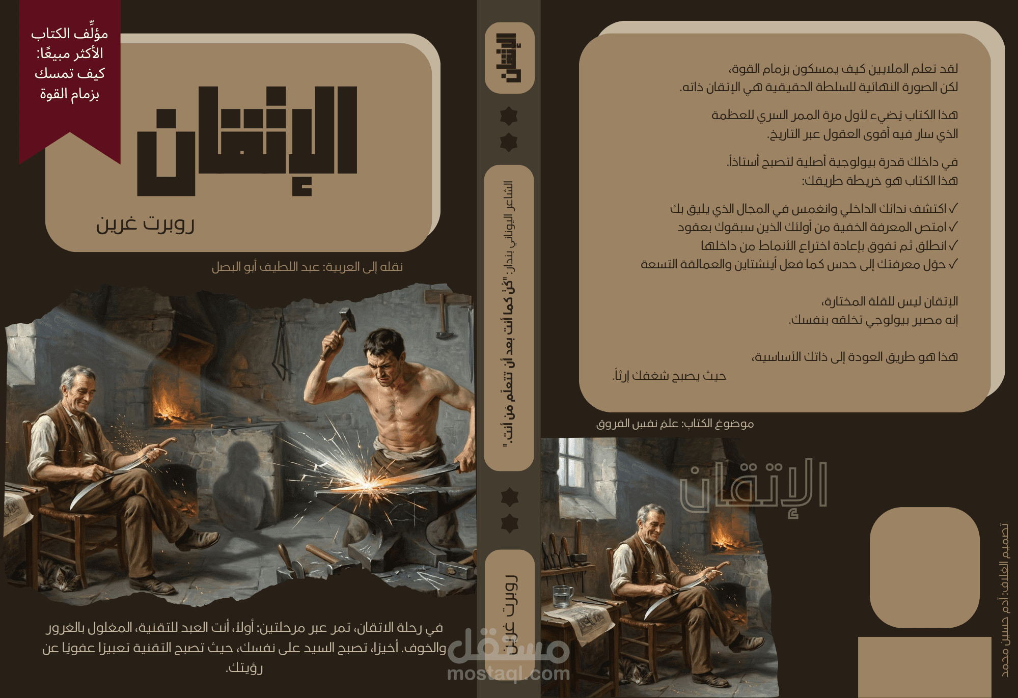 تصميم غلاف كتاب (رأي فني) – الإتقان