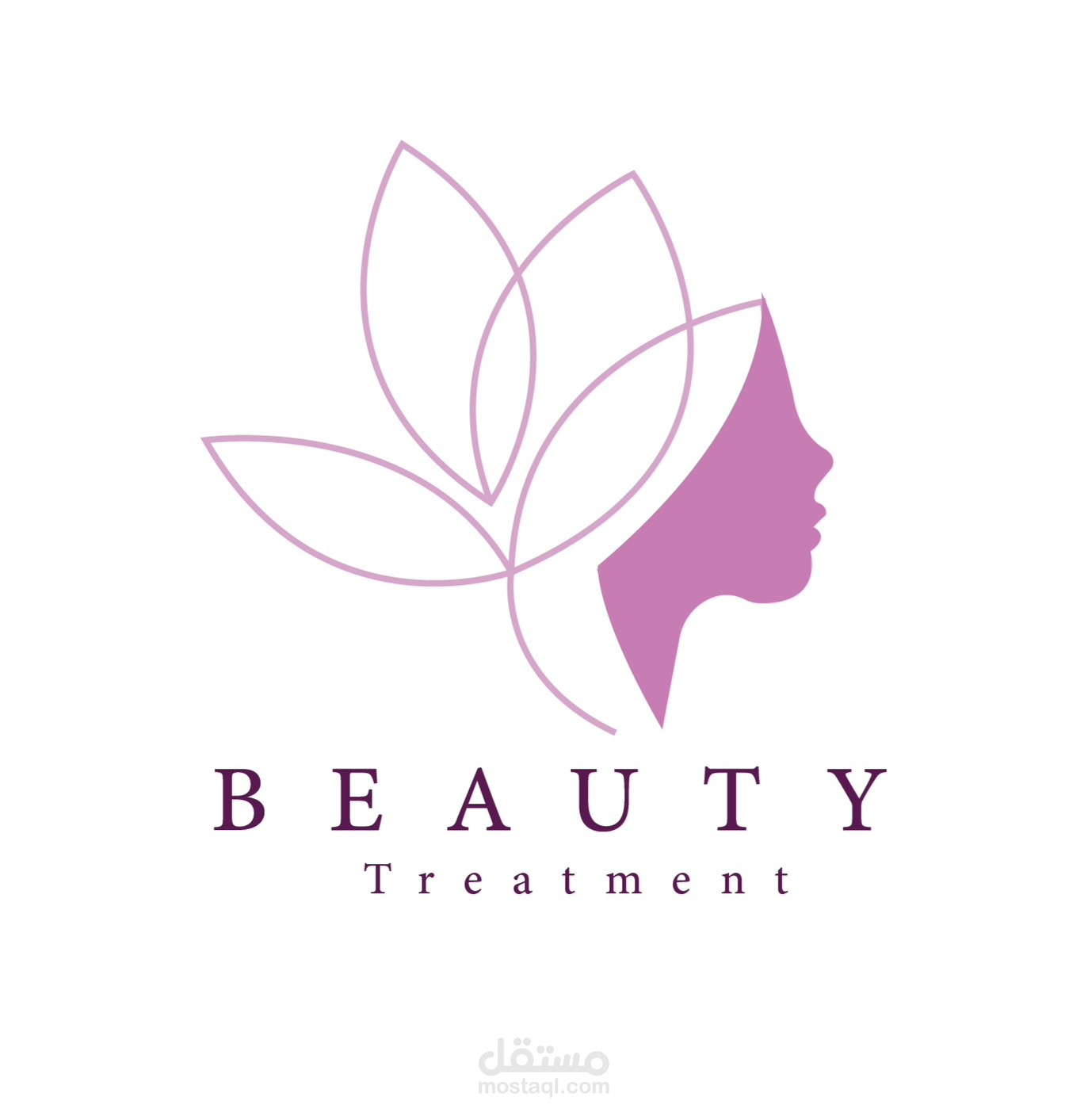 تصميم شعار احترافي لمركز عناية وجمال (Beauty Treatment)