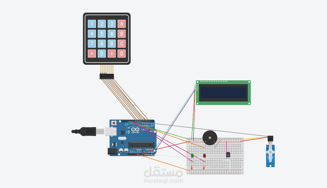 نظام أمان ذكي وتتبع حالات مستند إلى الدوائر المدمجة | Arduino & C++