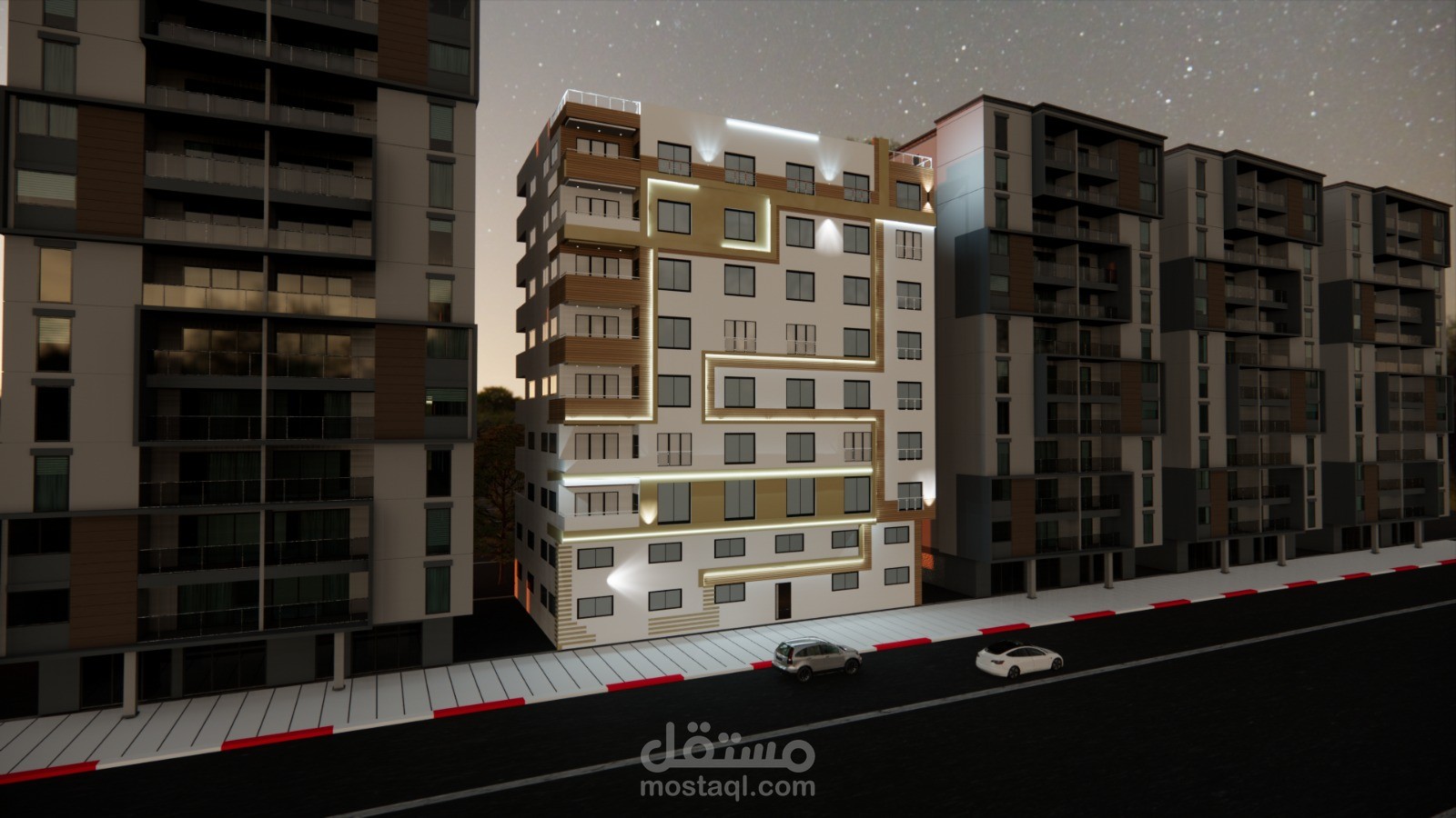 تصميم عمارة سكنية