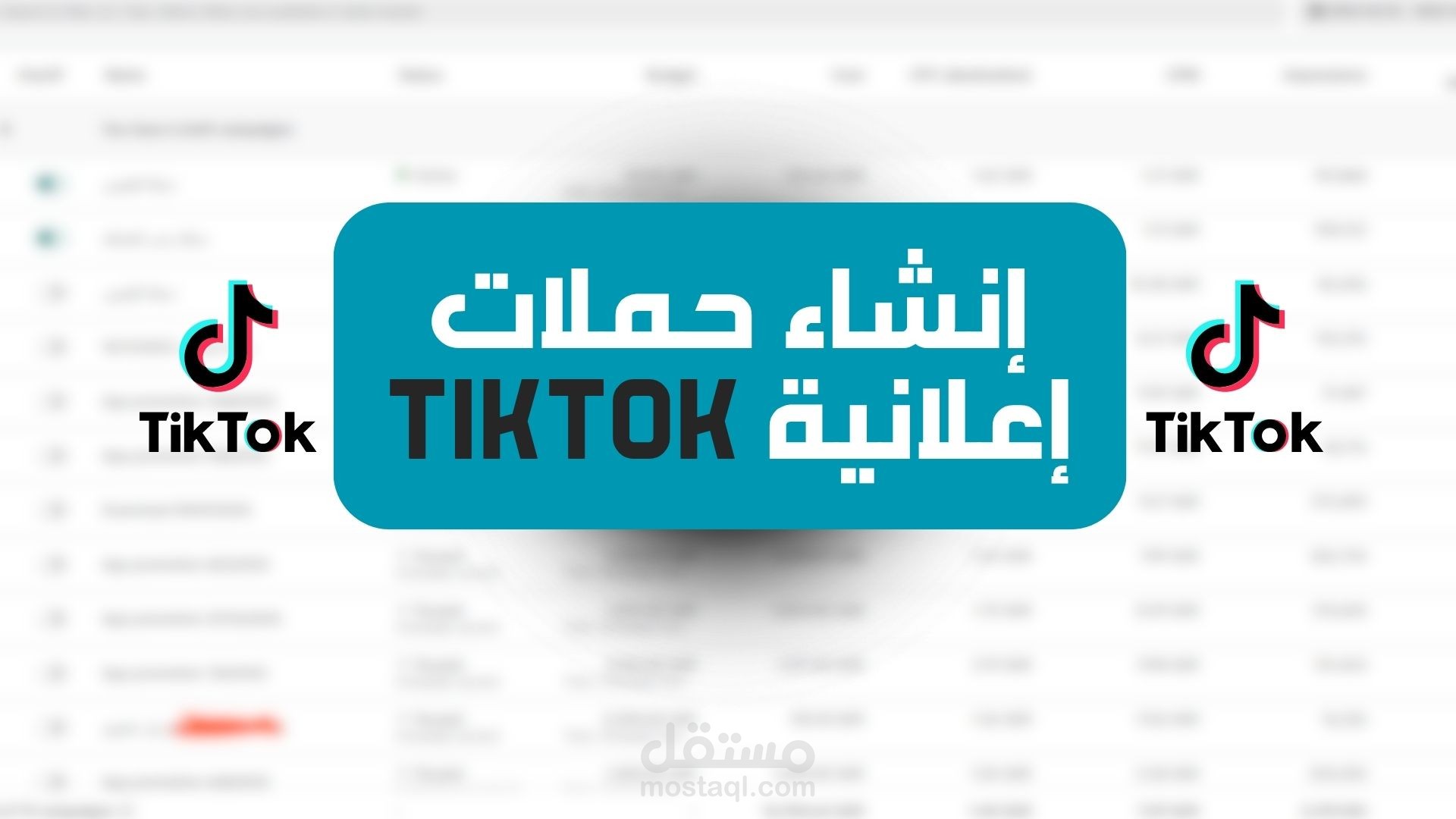 إنشاء و إدارة الحملات الإعلانية الممولة على   TikTok ADS