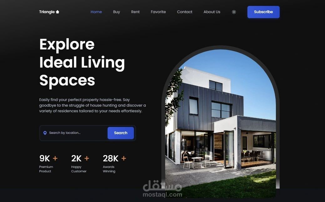 موقع عقارات Triangle Real Estate