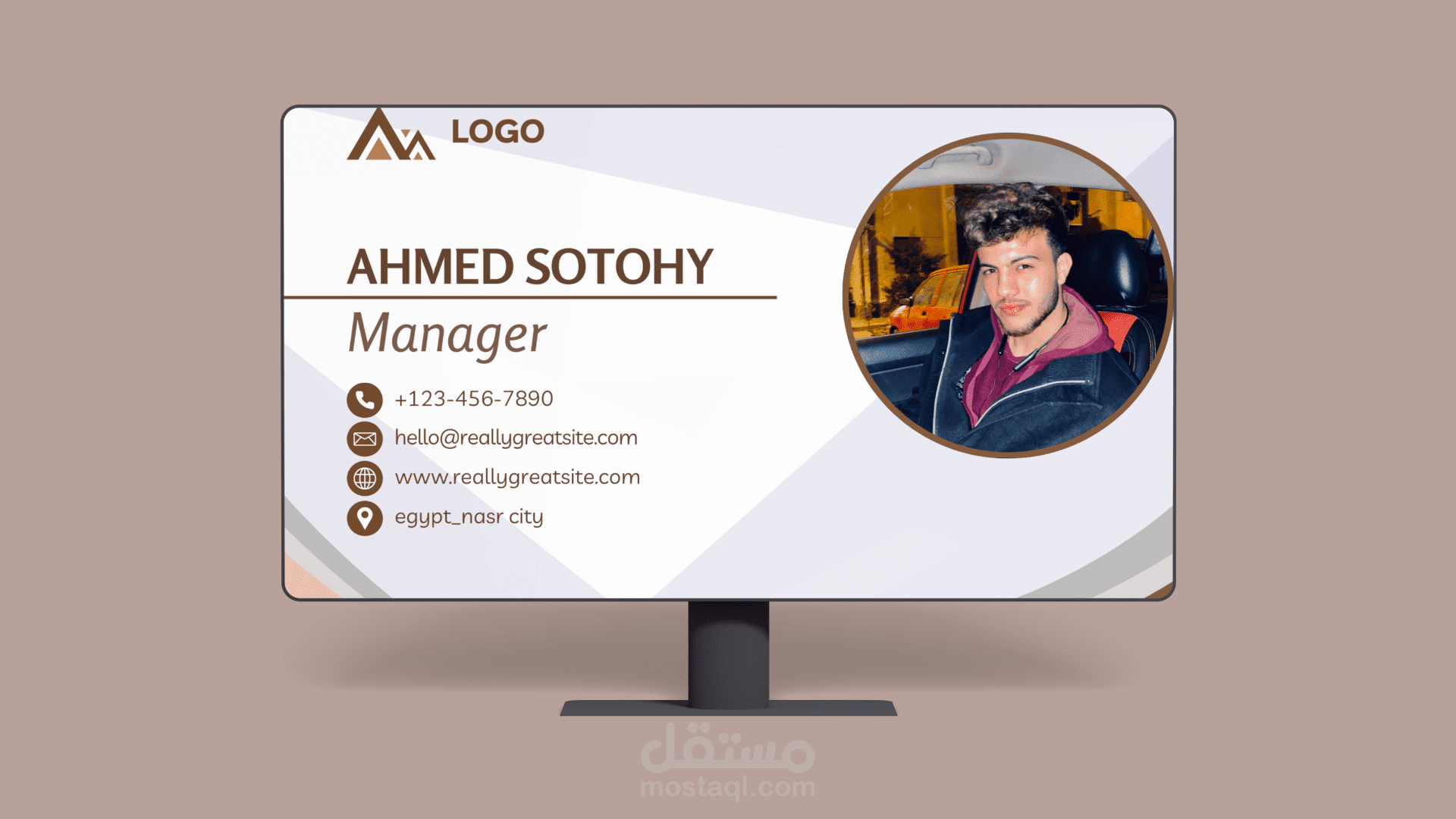 بعض تصاميم كروت شخصيه business card