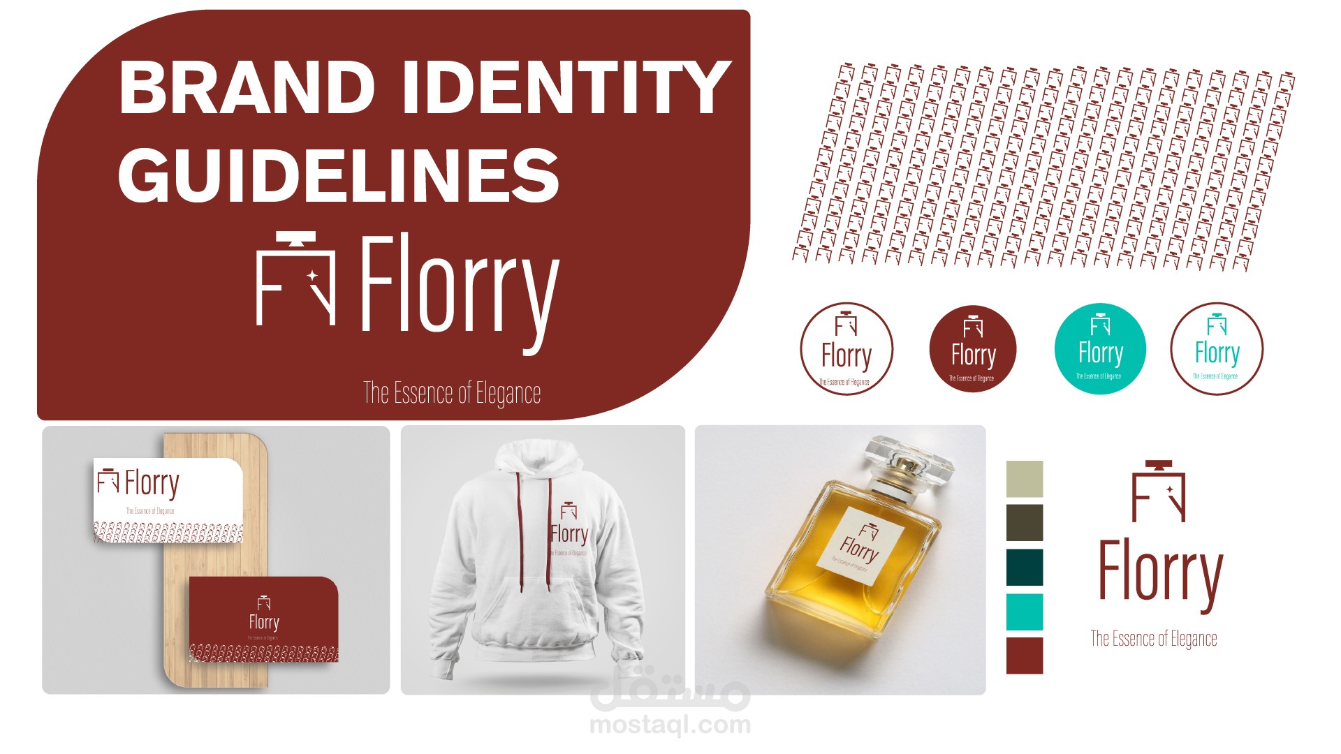تصميم ال Brand Guidelines لشركة FLORRY