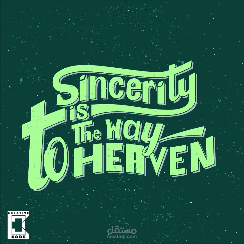 hand lettering out of a quote