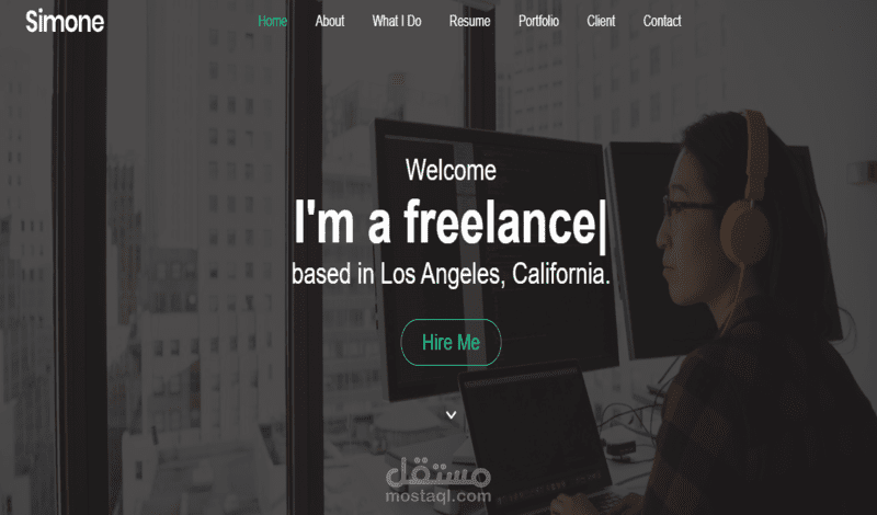 برتفوليو احترافي portfolio