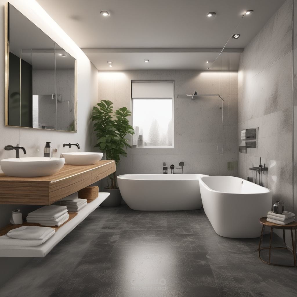تصميم داخلي لحمام