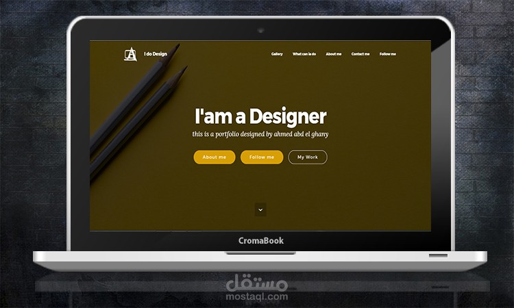 تصميم موقع I DO DESIGN تصميم PSD