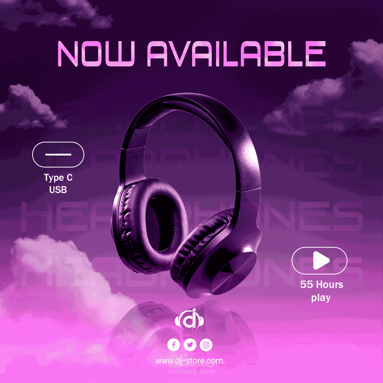 Headphone store - Social media post