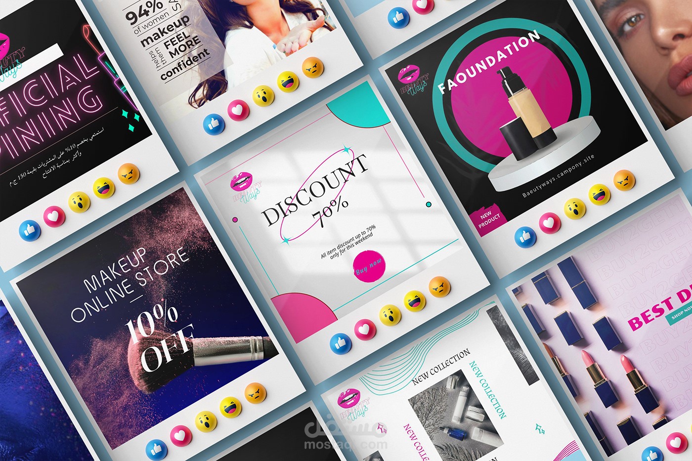 تصميمات سوشيال ميديا لاونلاين ستور