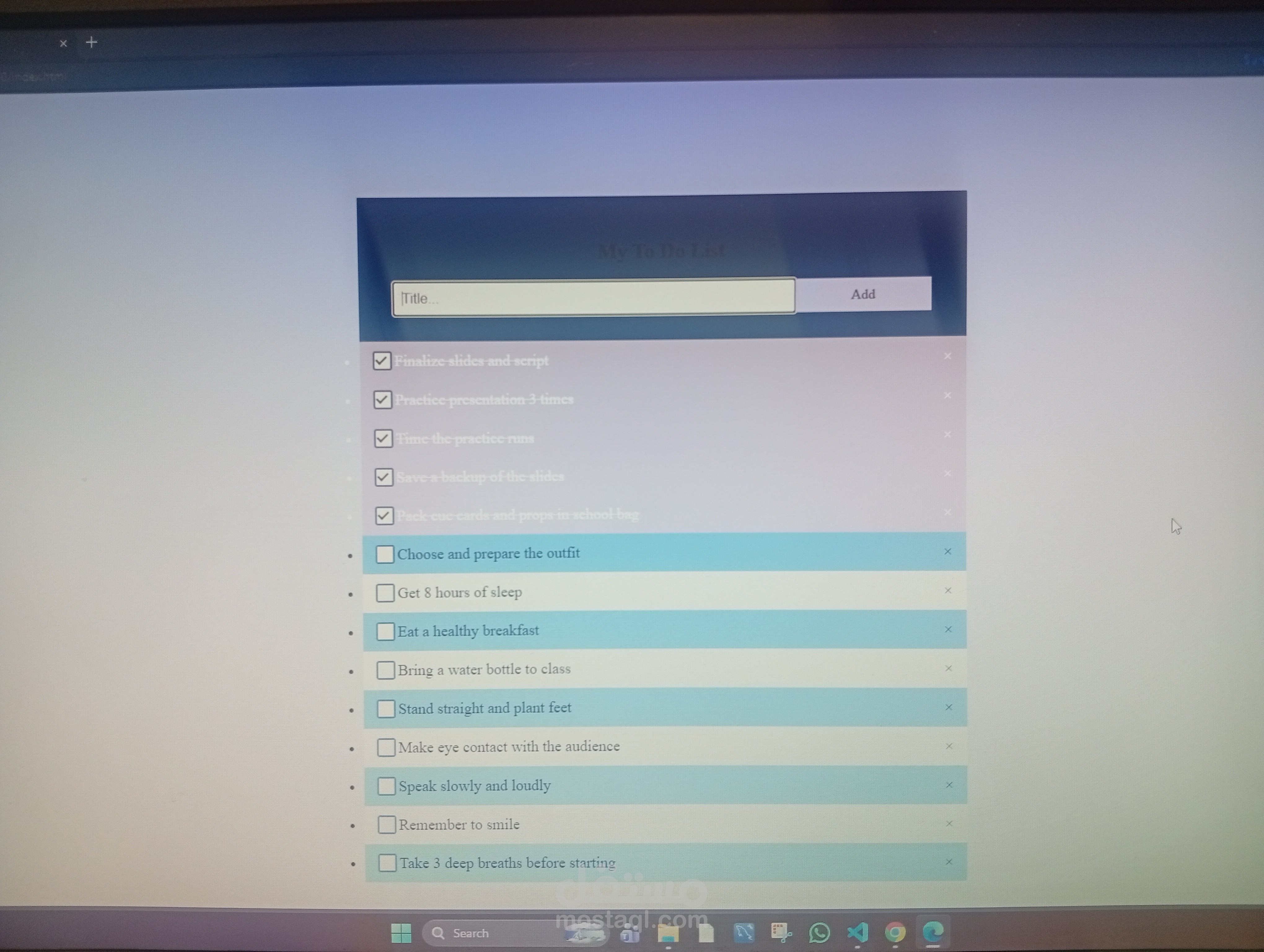 To/Do نظم مهام يومك