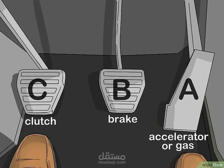 نصائح لتعلم القيادة: ترتيب دواسات السيارة المانيوال