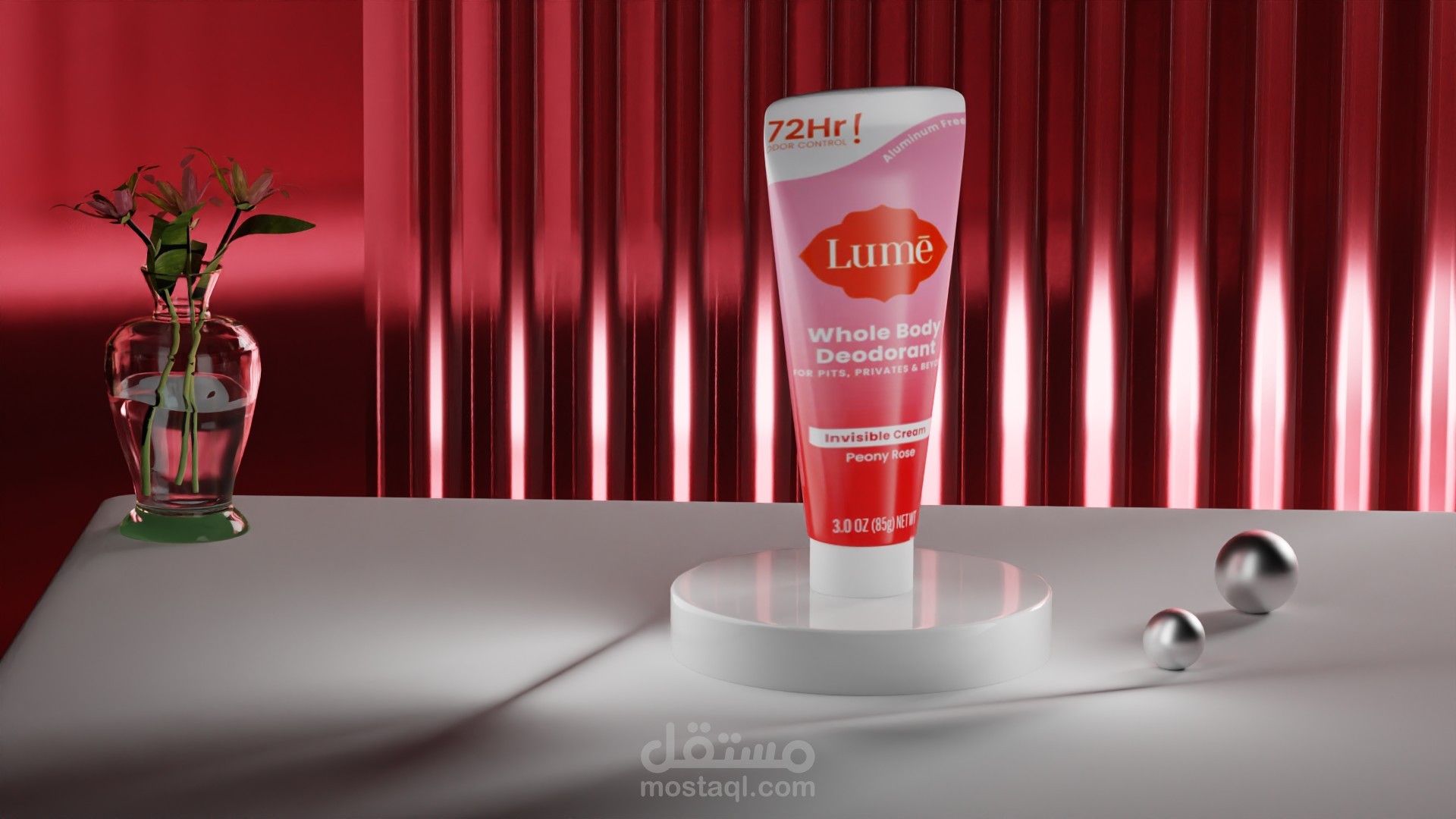 3d renders of cosmetics products
