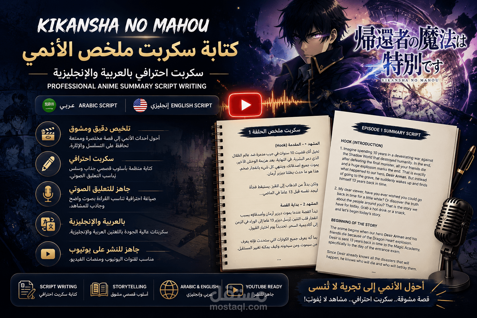 Anime Recap Script Writing