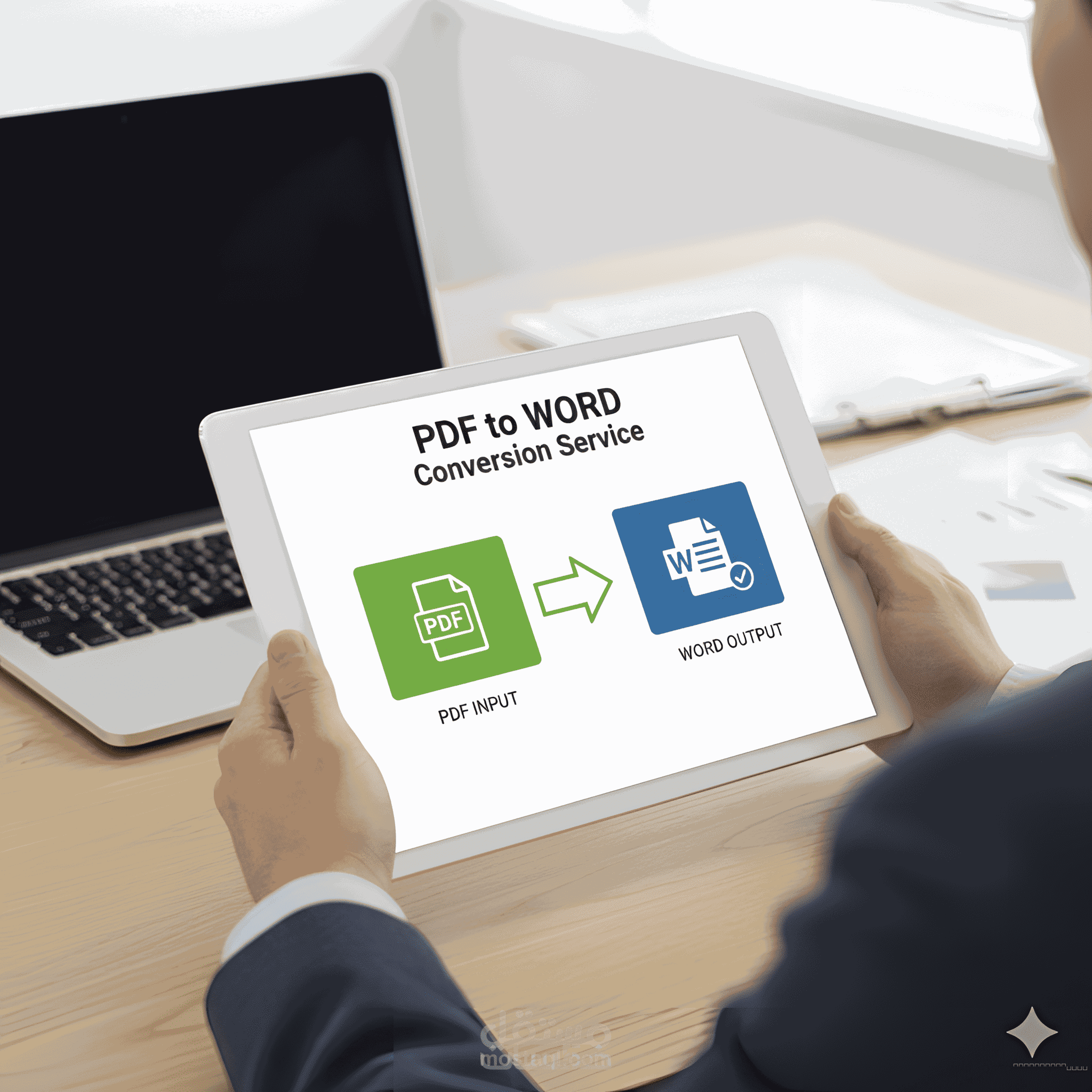 تحويل ملفات PDF إلى Word مهما كانت صعوبة الملف مع دعم العربية والإنجليزية (حتي وان كان مكتوبا بخط اليد).