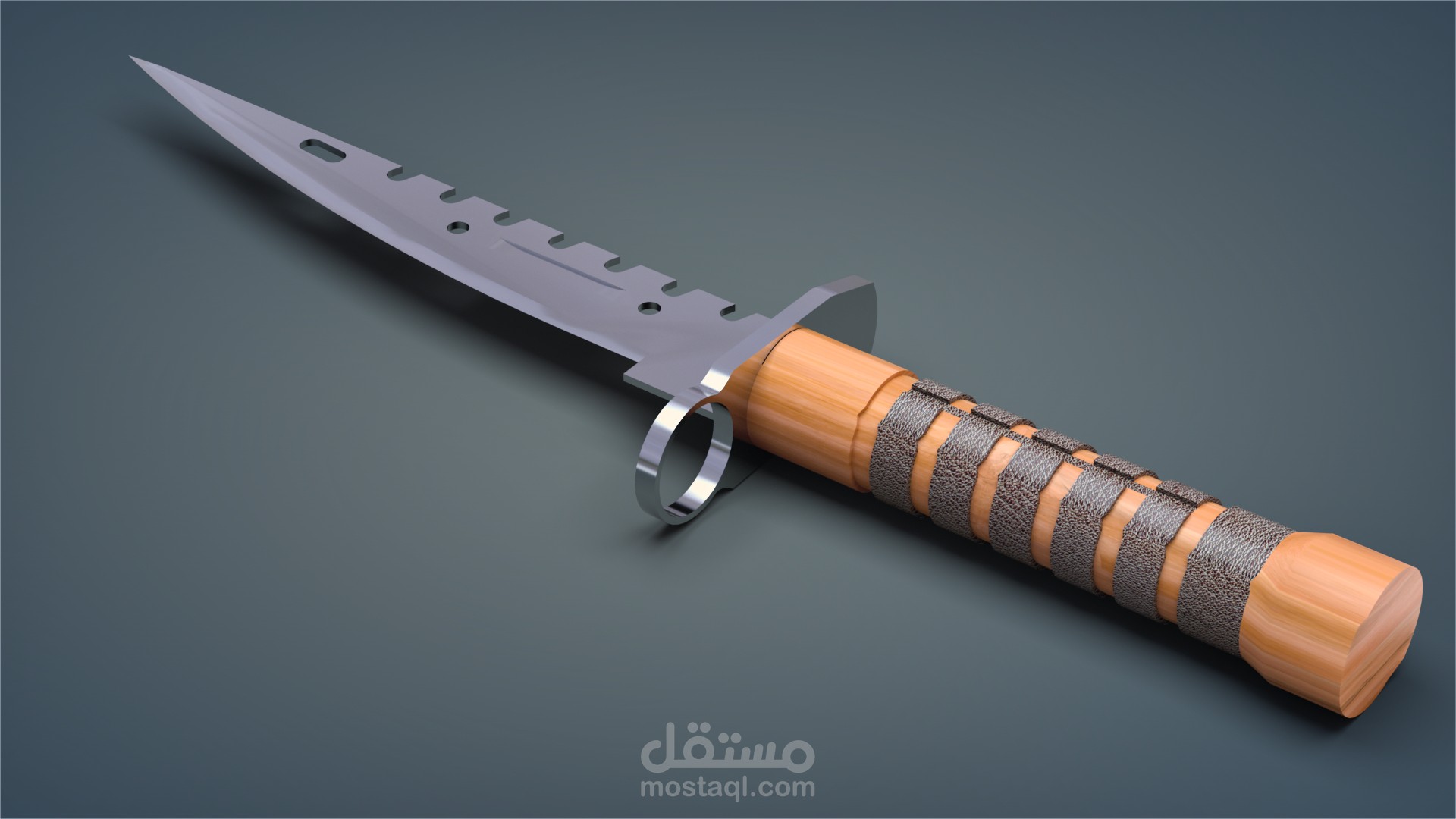 تصميم ثلاثي الأبعاد - آلة حادة (سكين)