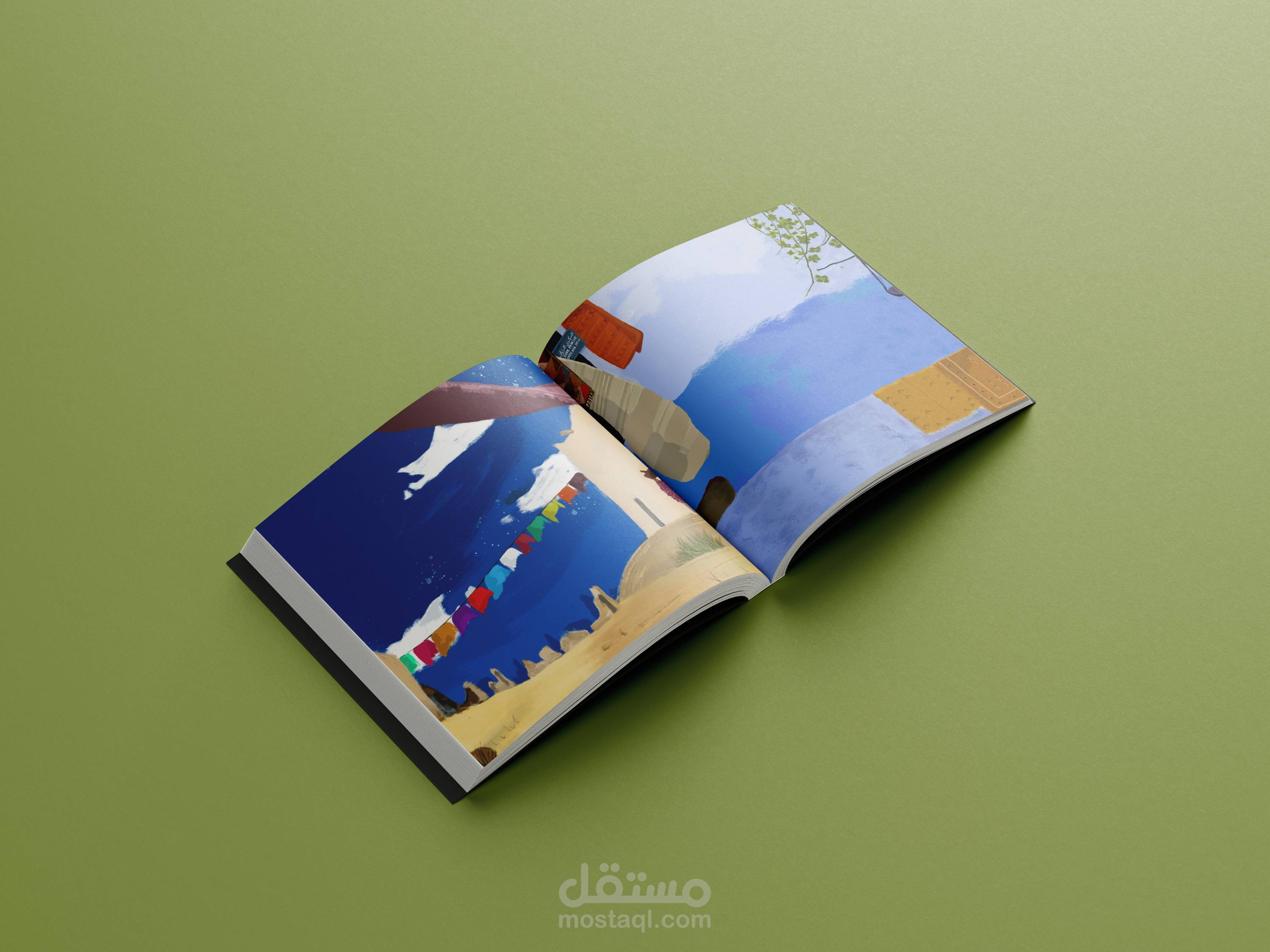 رسم رقمي لنص قصة أطفال