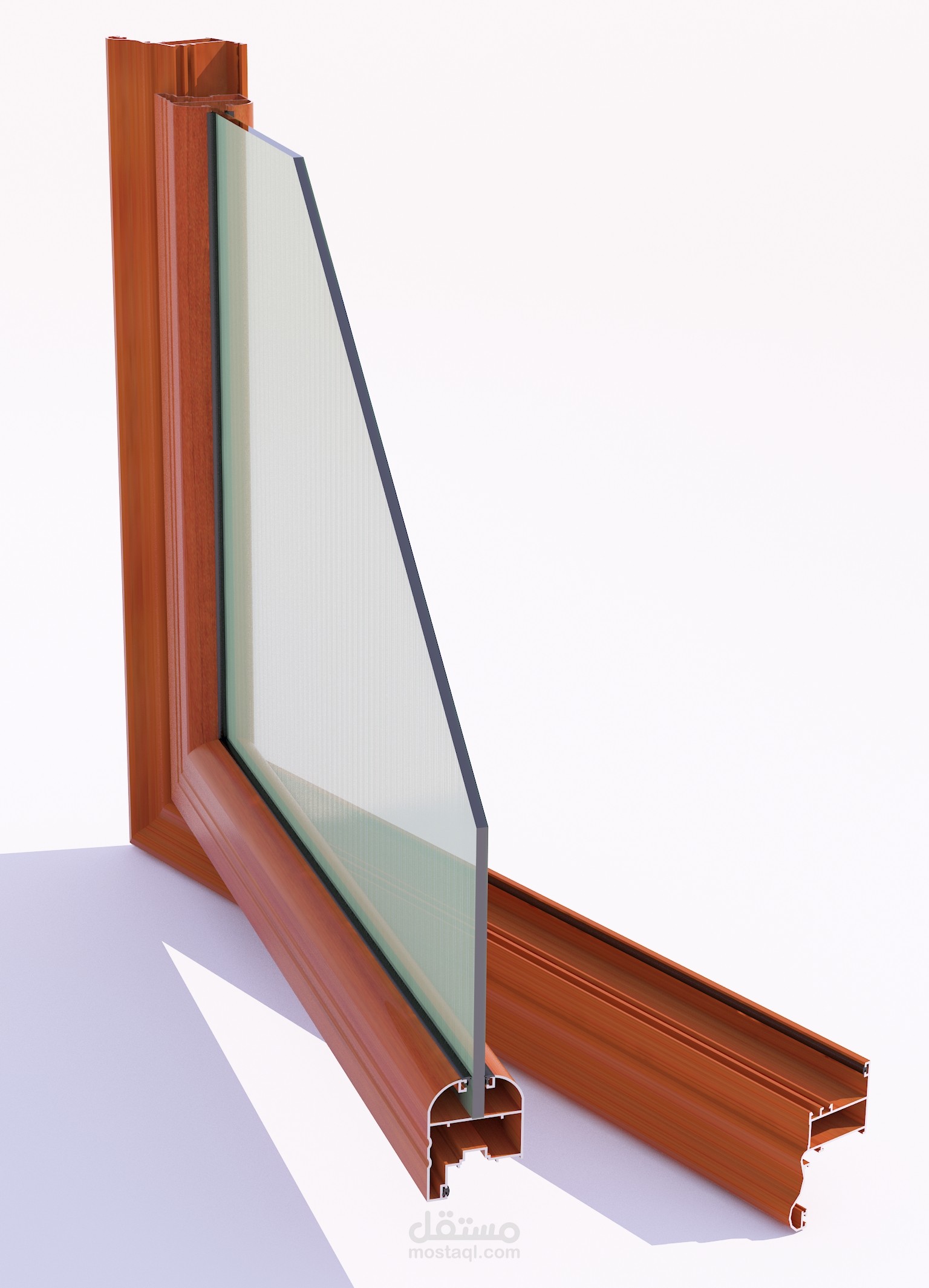 تصميمات قطاعات شبابيك وابواب معدنية
