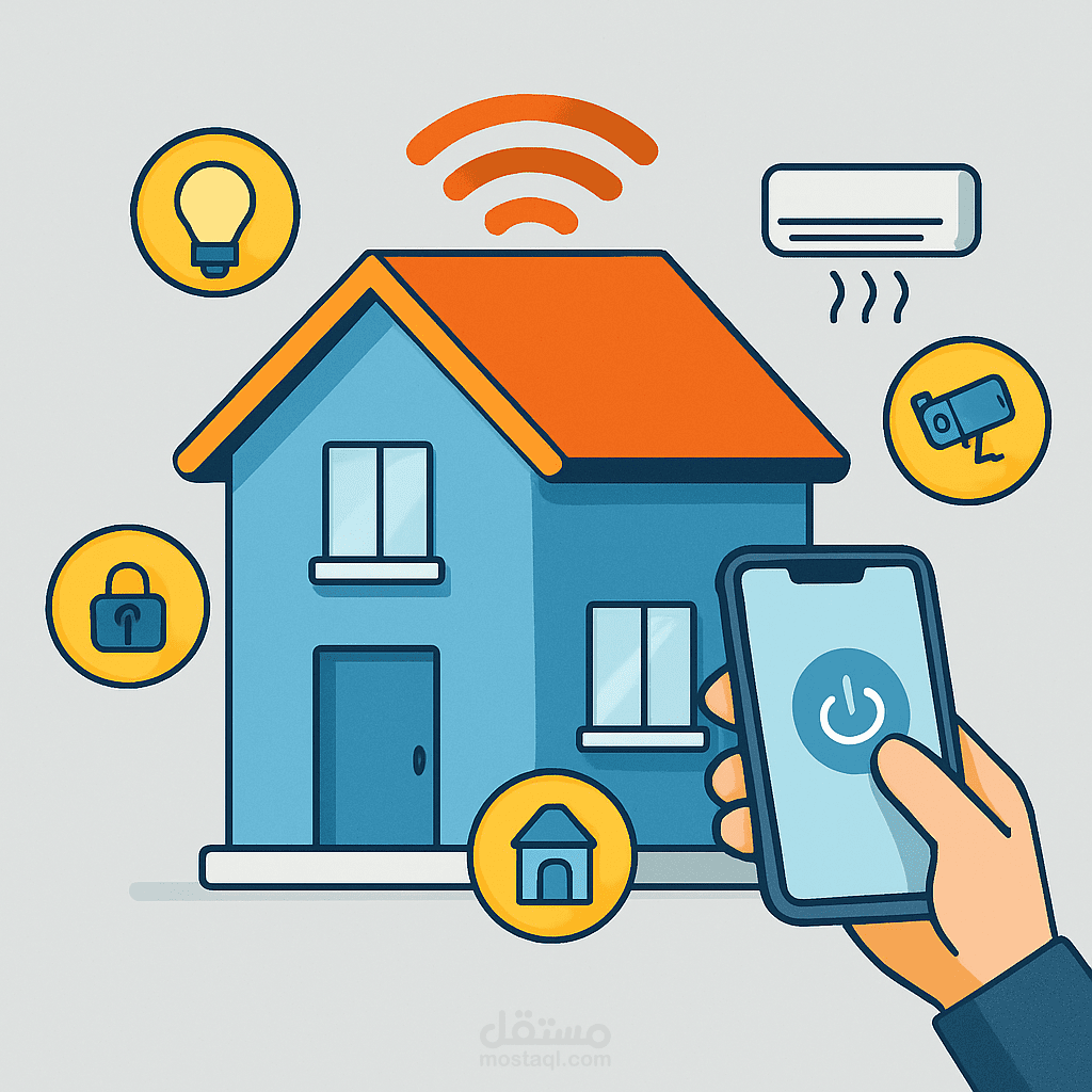 تطوير محاكاة تفاعلية لمنزل ذكي باستخدام Unity