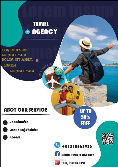 فلاير لشركة رحلات سياحية