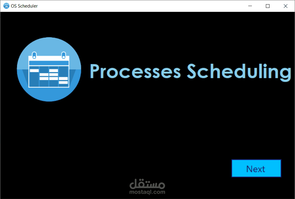 OS Schedular Desktop application
