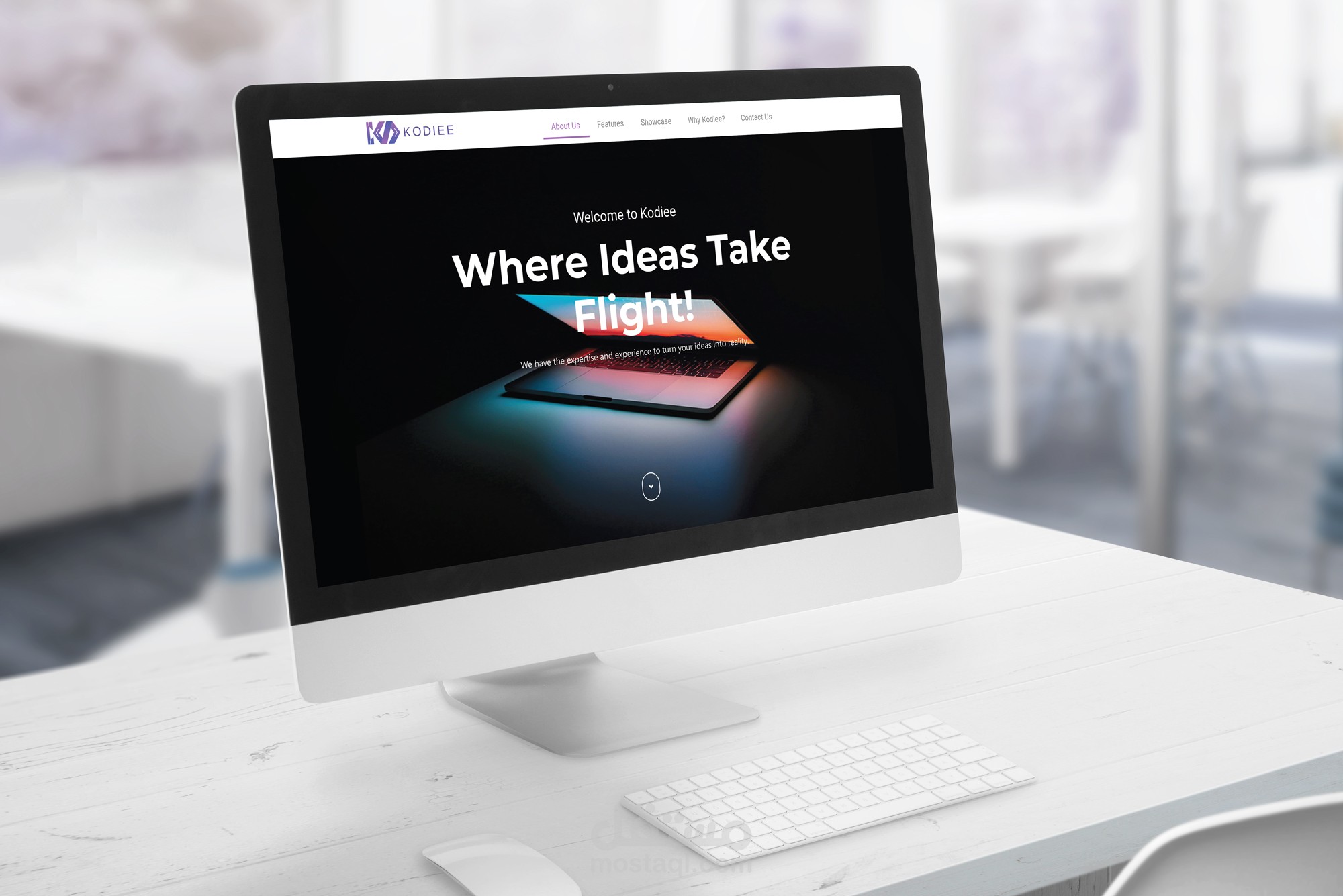 صفحة هبوط Landing page لشركة تقنية معلومات