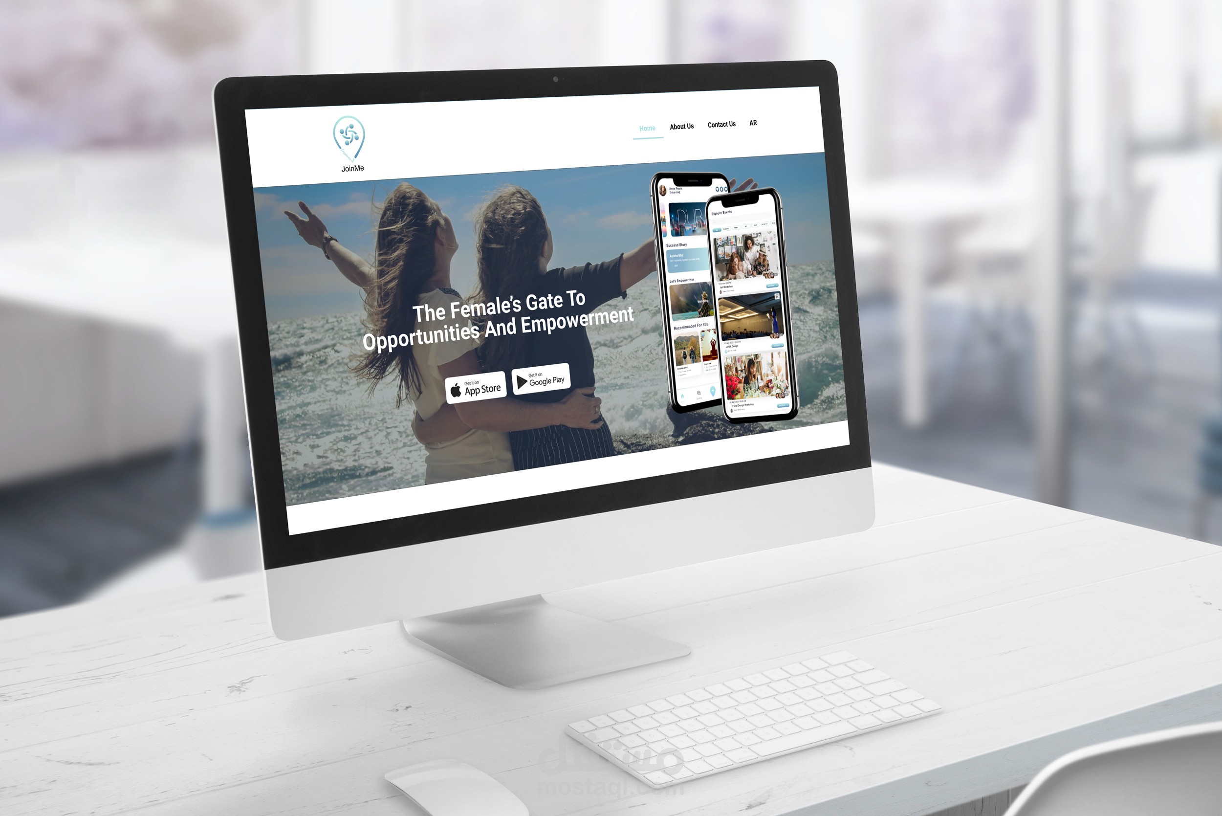 صفحة هبوط لتطبيق جوال