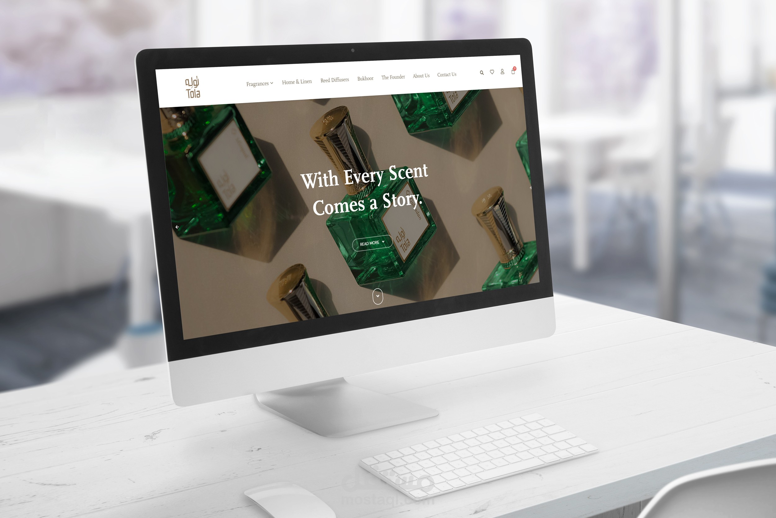 متجر إلكتروني لبيع العطور في دبي