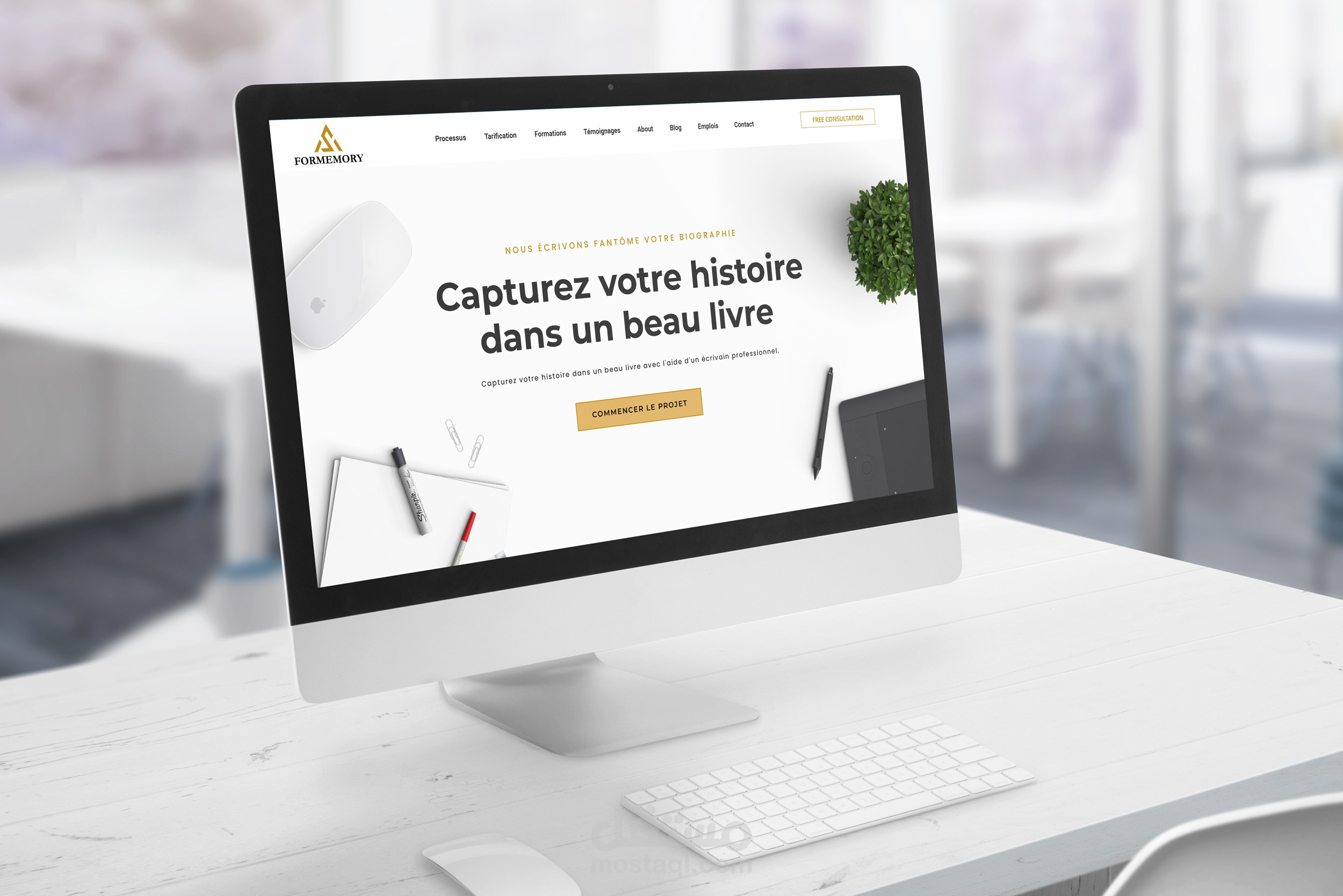 متجر إلكتروني لبيع خدمات الكتابة الإبداعية