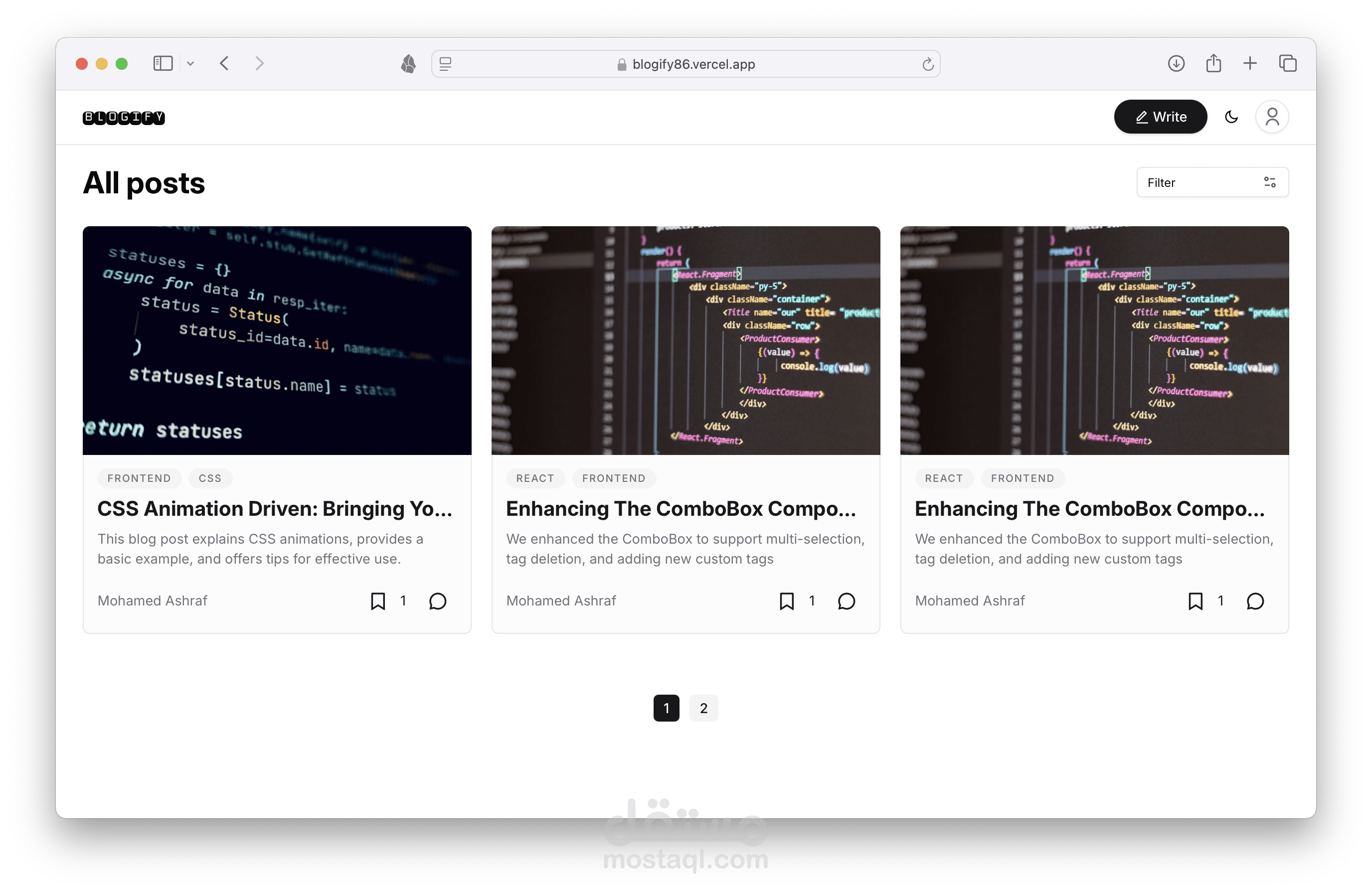 Blogify - Fullstack React Blog