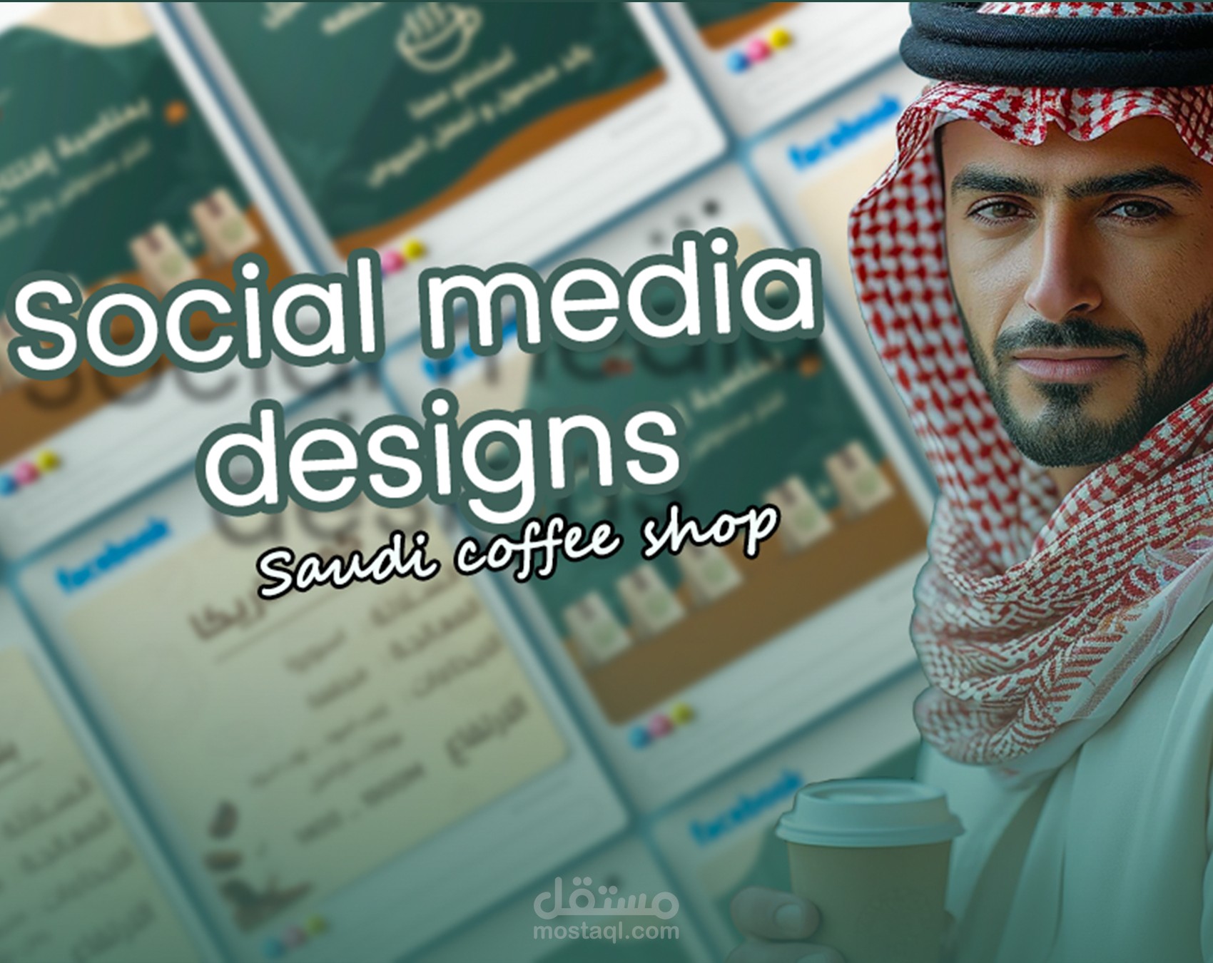 social media designs & Visual identity for a coffee shop
