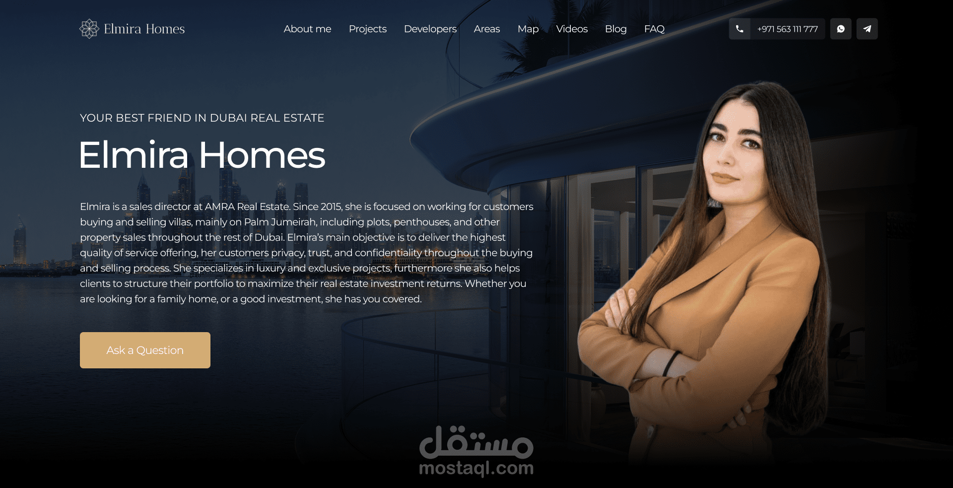تطوير موقع Elmira Homes – منصة عقارية احترافية