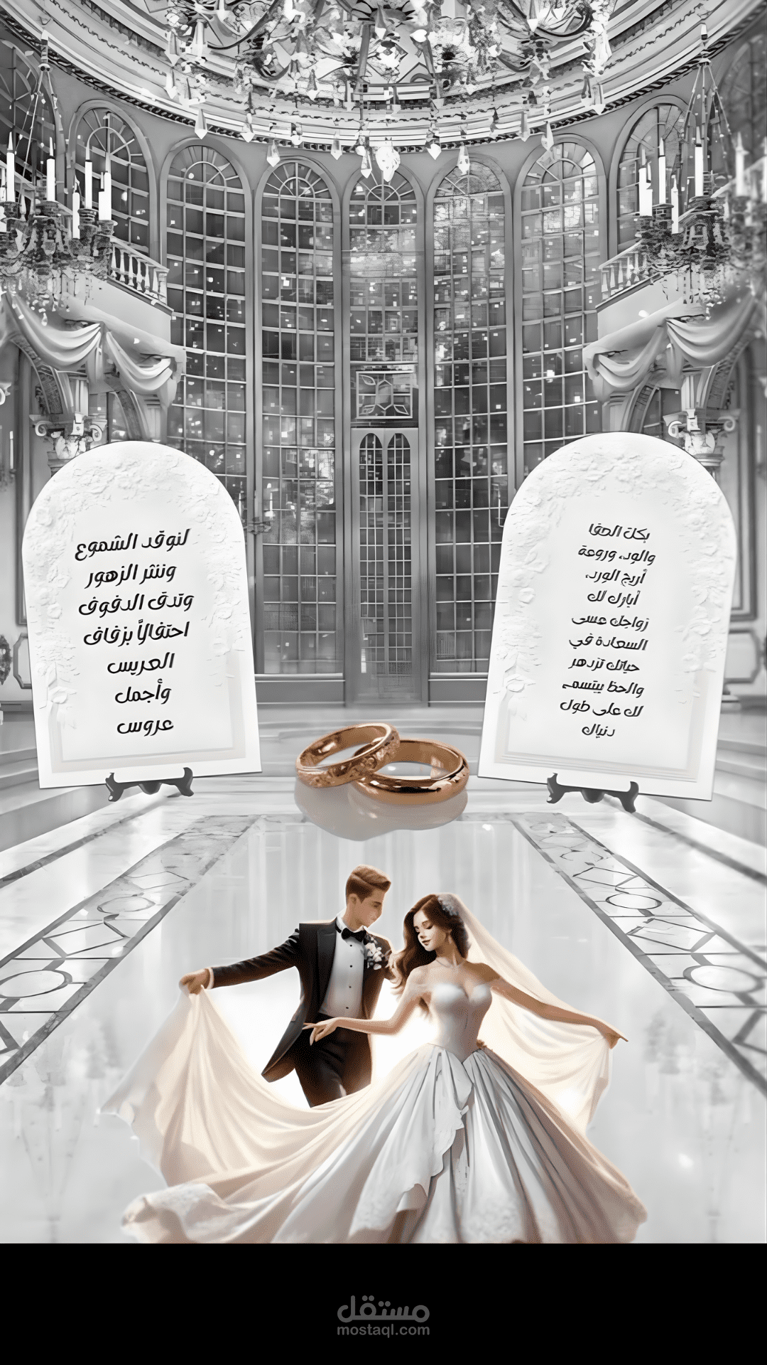 تصميم دعوه 3d ثلاثيه الأبعاد