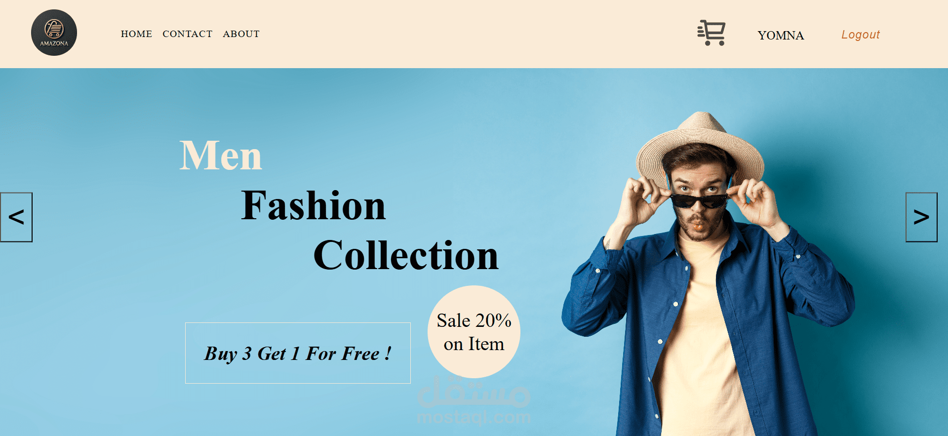 هذا التصميم يمثل موقع لمتجر الكترونى باستخدام CSS,HTML,Javascript,LocalStorage