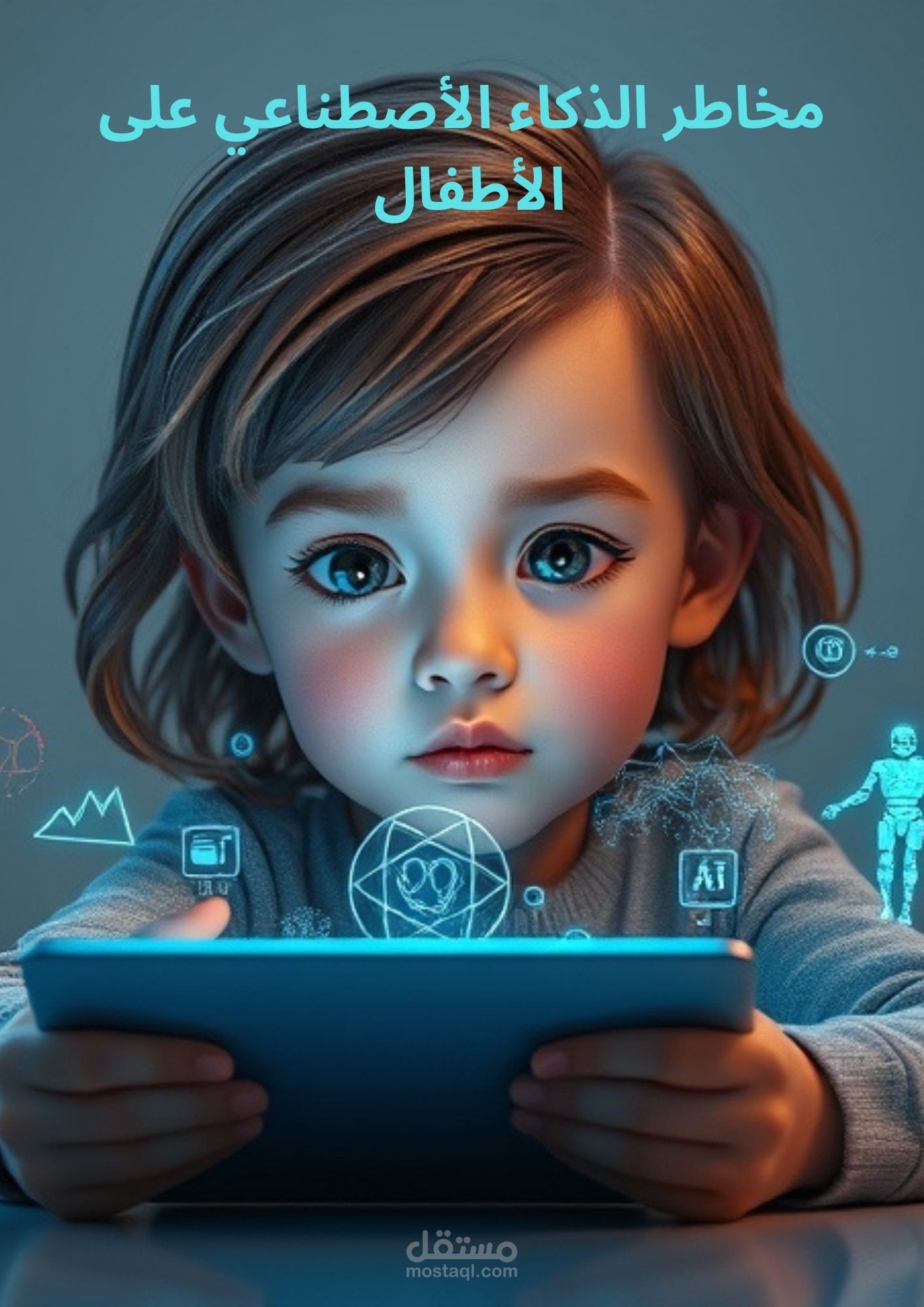 بحث احترافي حول مخاطر الذكاء الاصطناعي على الأطفال رؤية تحليلية ومعالجة توعوية شاملة