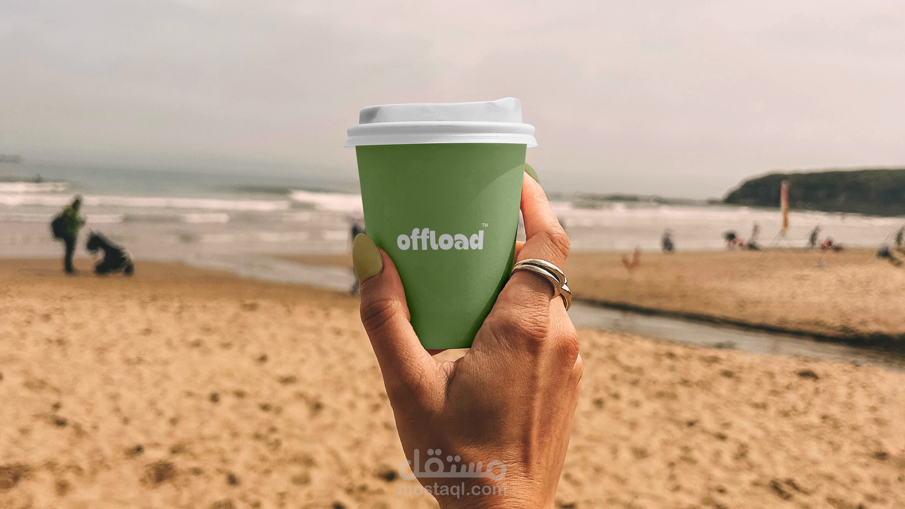 تصميم هويه لمقهى offload