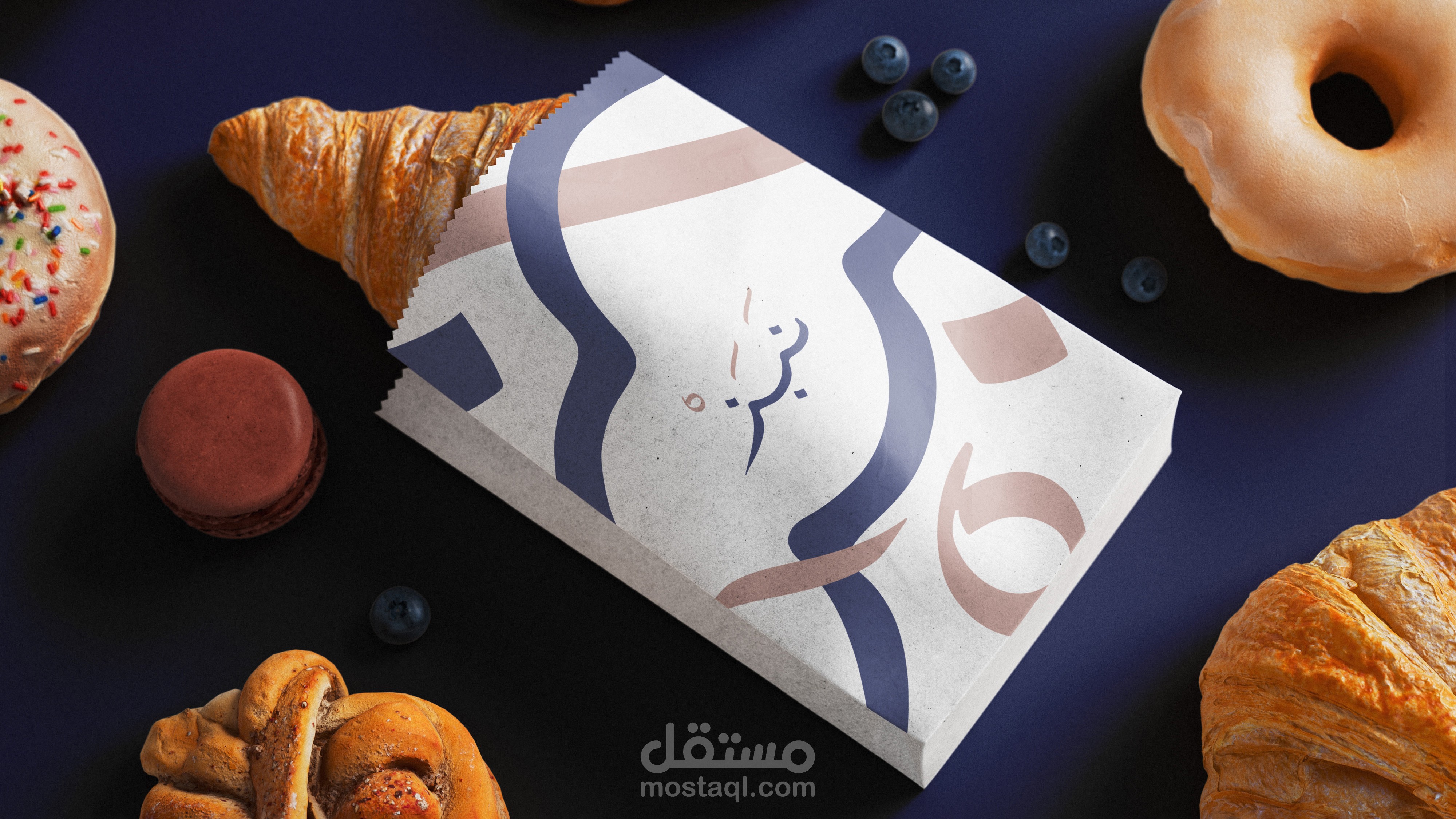 هوية تجارية لمقهى نبــز