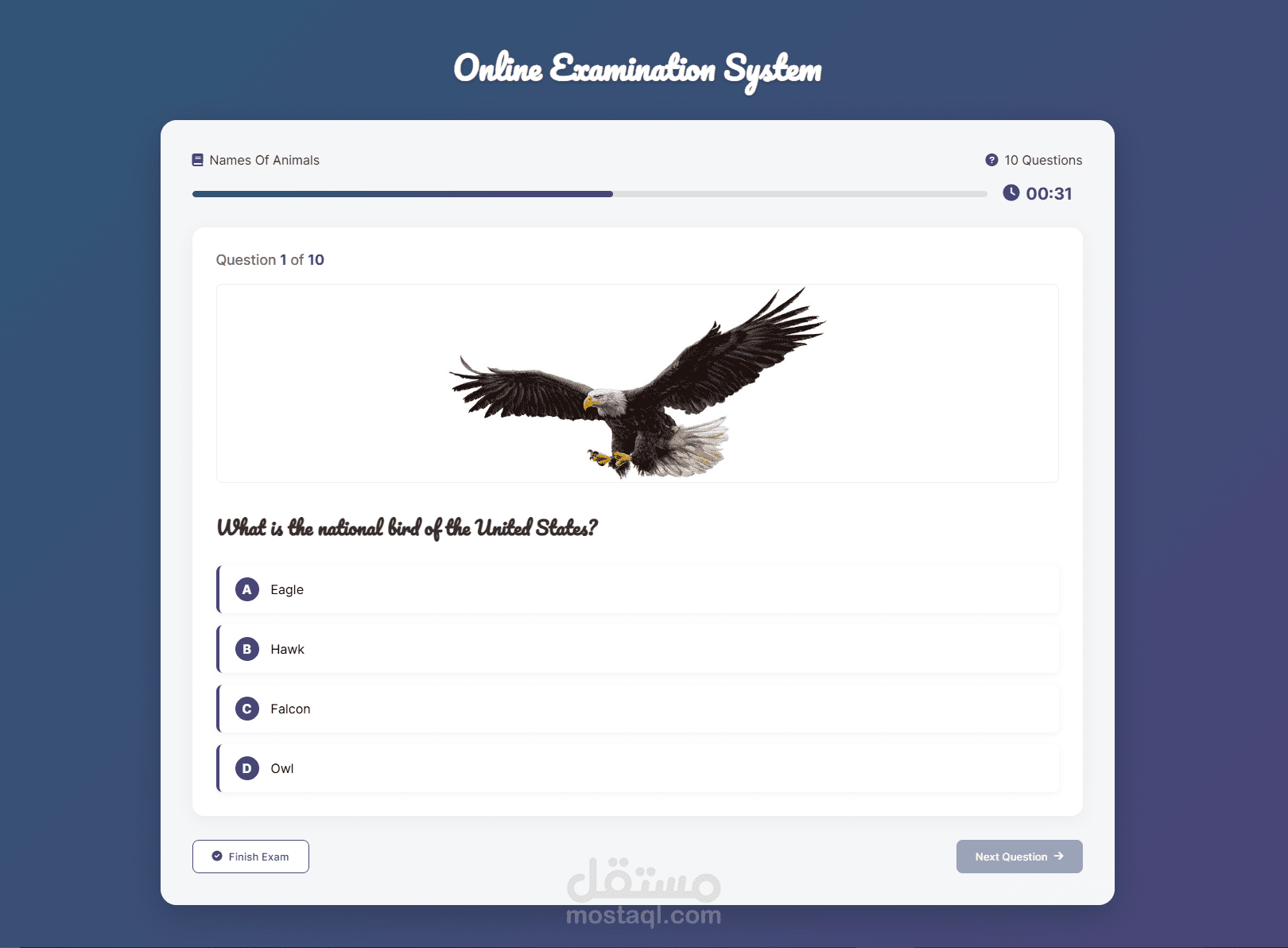 نظام الامتحانات أونلاين - Online Examination system