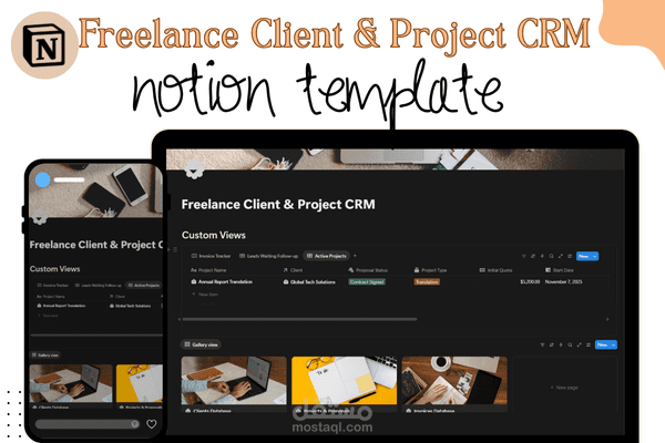 Freelance Client & Project CRM Notion